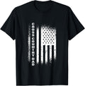 Cross Country Dad Running Vintage American Flag Xc Runner