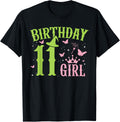Green Pink Theme 11 Year Old Birthday Girl Witch Party Birthday Design 77