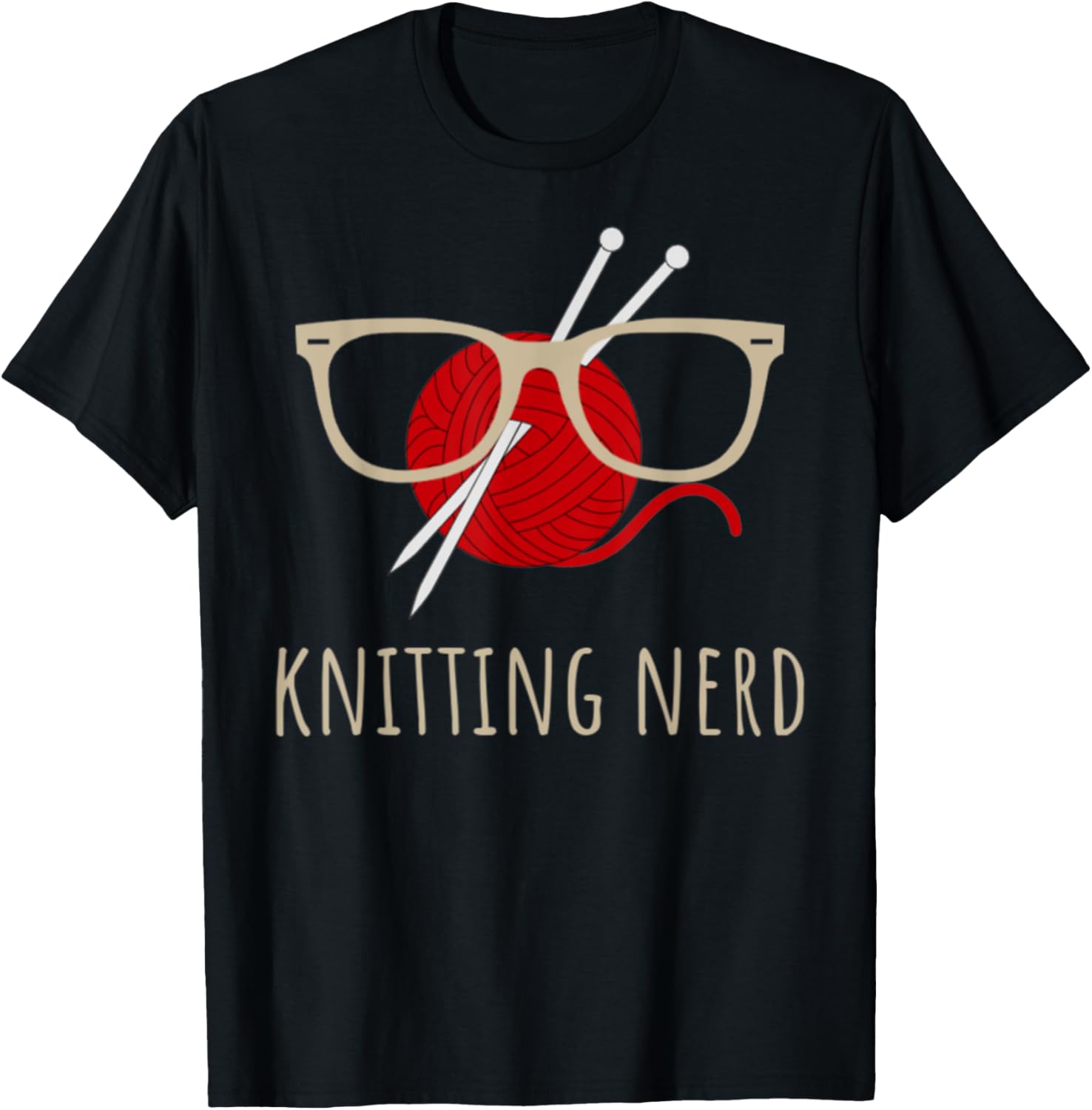 Knitting Nerd Funny Grandma Mom Knit Needles Yarn Lover Gift