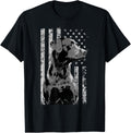 Patriotic Usa Flag Black Labrador Gift For Lab Owners Short Sleeve