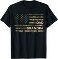 I Have Two Titles Dad And Grandpa Fathers Day American Flag
