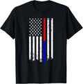 Thin Red Blue Line American Flag