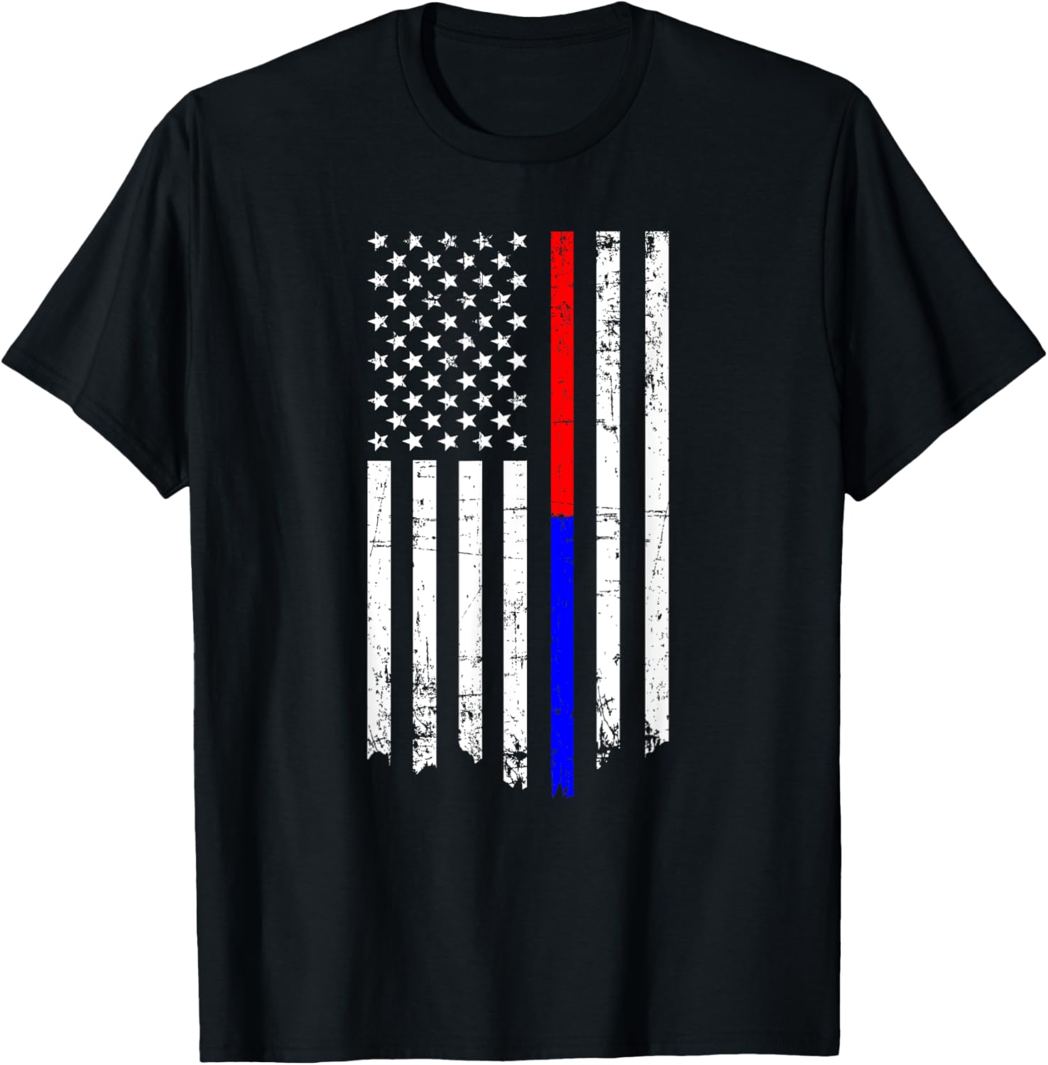 Thin Red Blue Line American Flag
