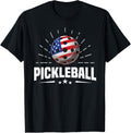 Us American Flag Pickleball Player Paddleball Lover