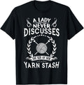 A lady never discusses the size of her yarn stash Crocheter