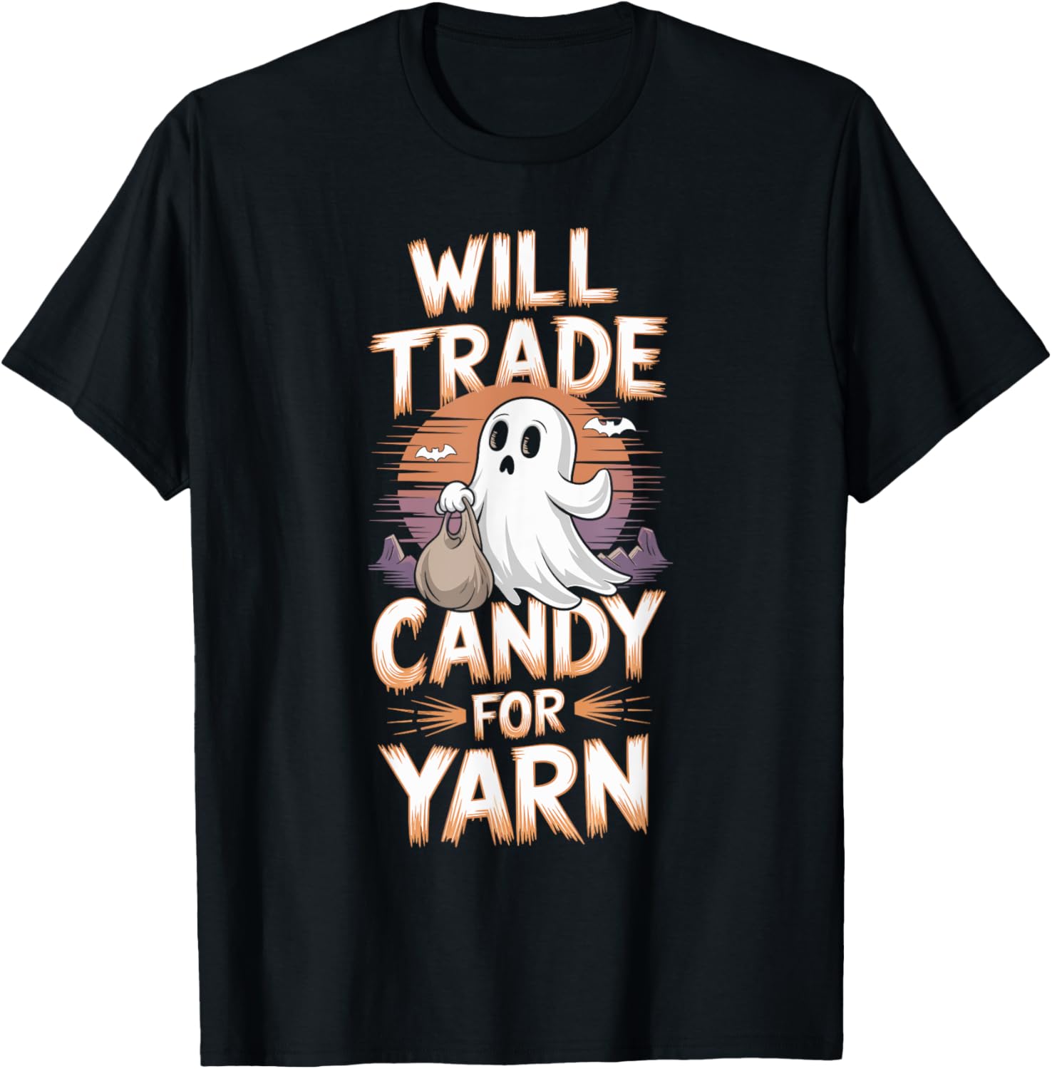 Will Trade Candy For Yarn Halloween Ghost Knitting