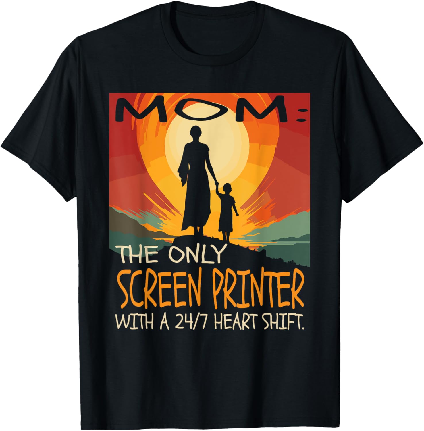 Screen Printer Job Mothers Day Themed Cute Design