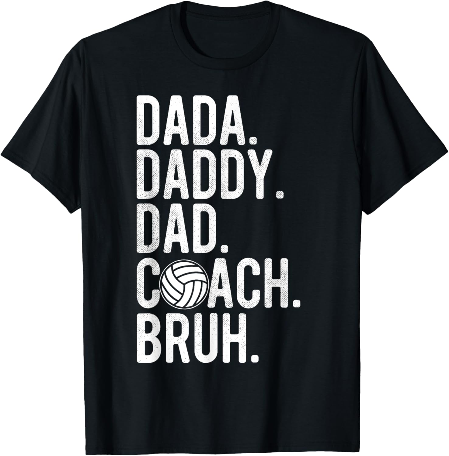 Mens Dada Daddy Dad Bruh Vintage Volleyball Coach Dad Fathers Day