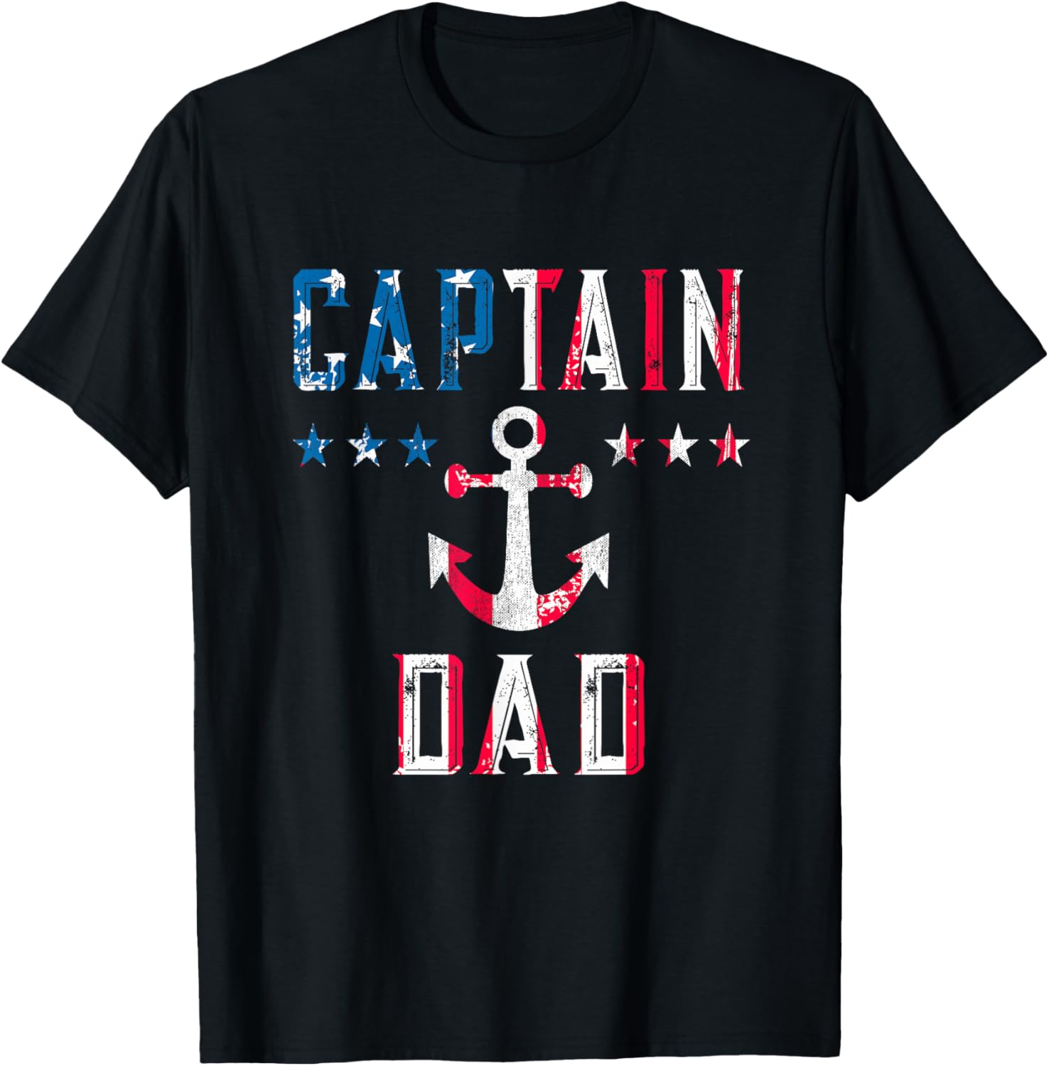 Patriotic Captain Dad American Flag Boat Owner 4Th Of July