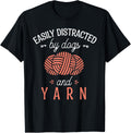 Crocheter Pet Owner Knitter Dog Lover Animal Yarn Knitting T-Shirt for Men Women Kids