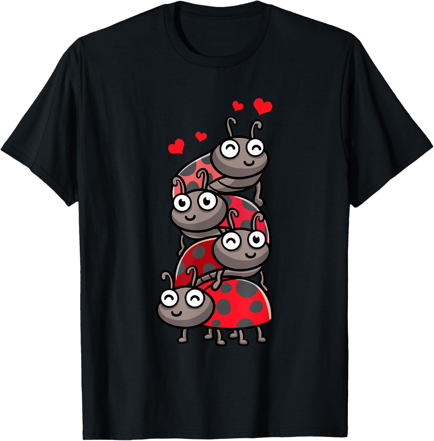 Ladybug With Hearts Bug Lover Shirt 337
