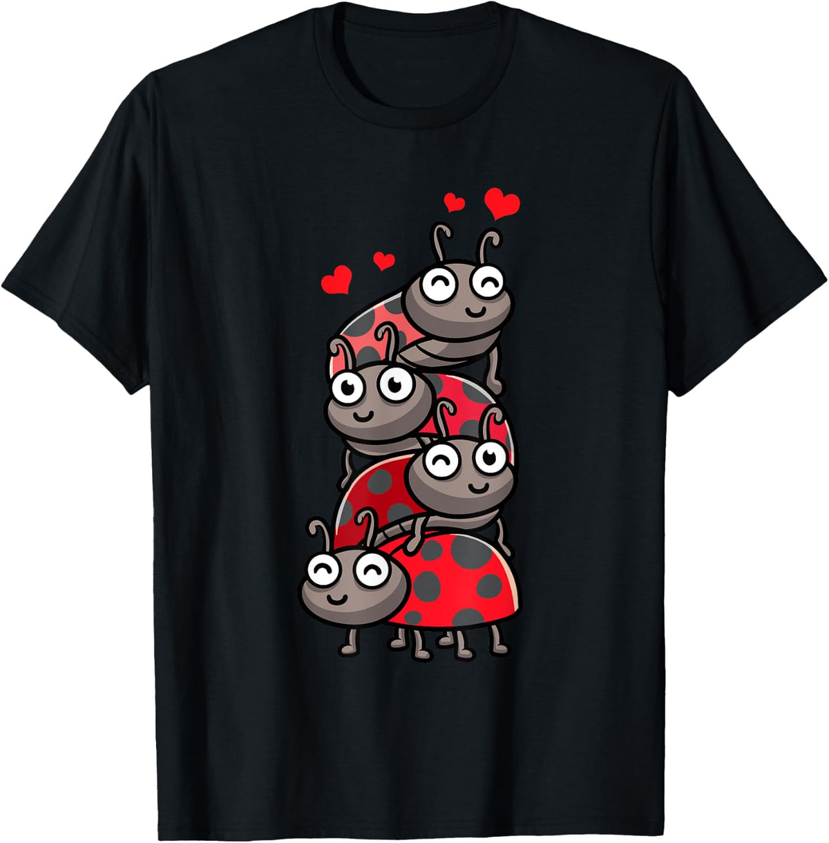 Ladybug With Hearts Bug Lover Shirt 28