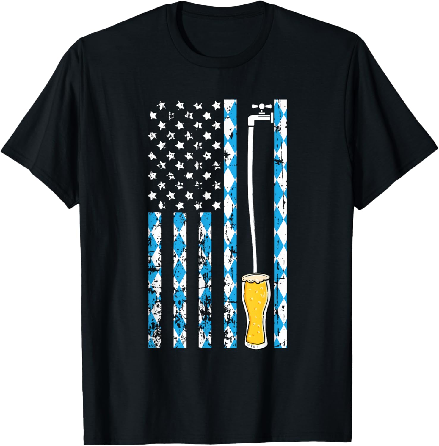 American Flag Oktoberfest Bavarian Pattern German Festival
