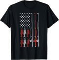 Usa Flag Fishing Shirt Dad Grandpa Retro Fishing Dad