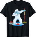 Dabbing Yeti Curling Curler Ice Sports Bigfoot Curling