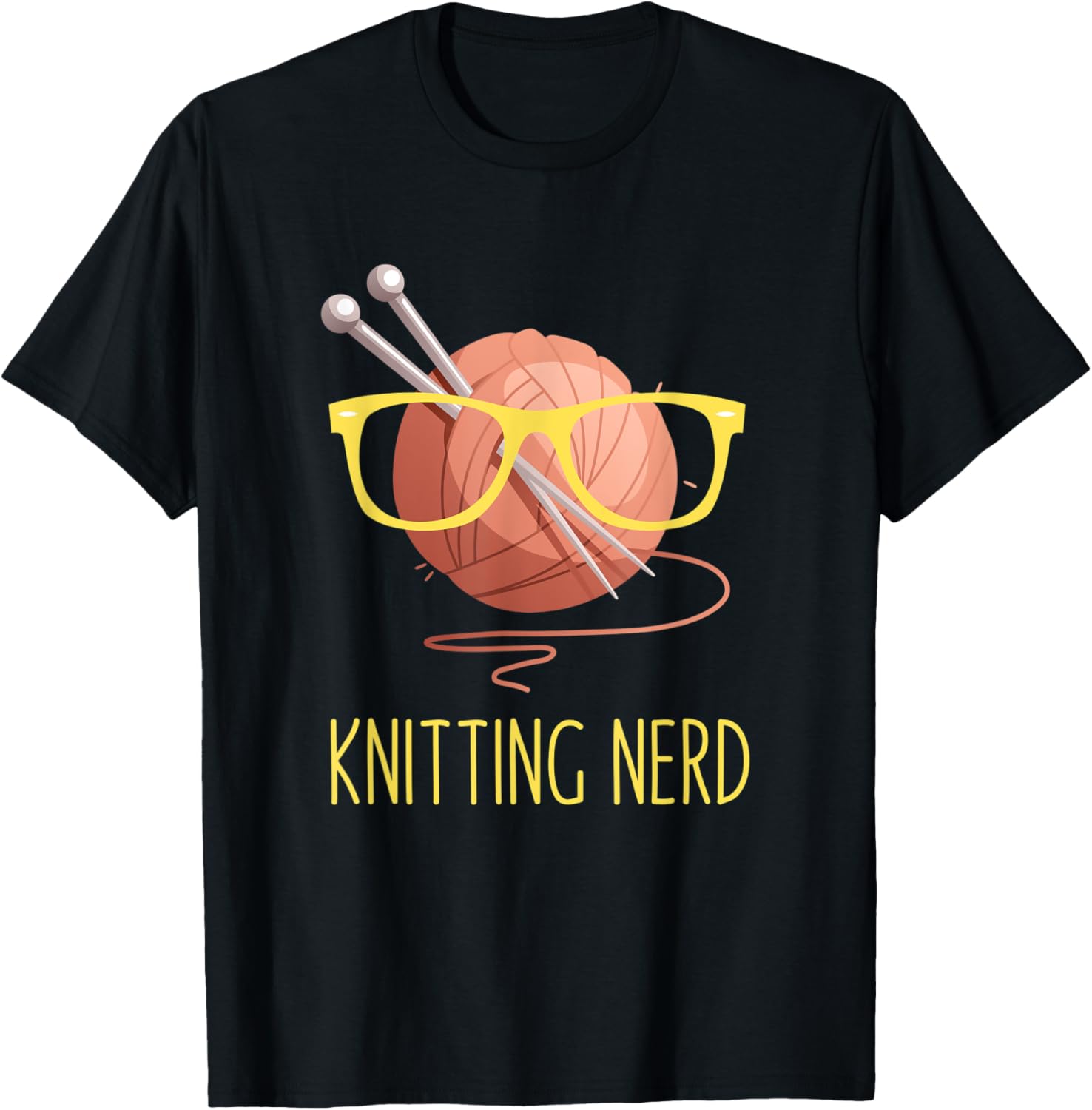 Knitting Nerd Funny Grandma Mom Crocheting Yarn Lover