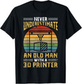 Old Man With A 3D Printer Funny 3D Printing