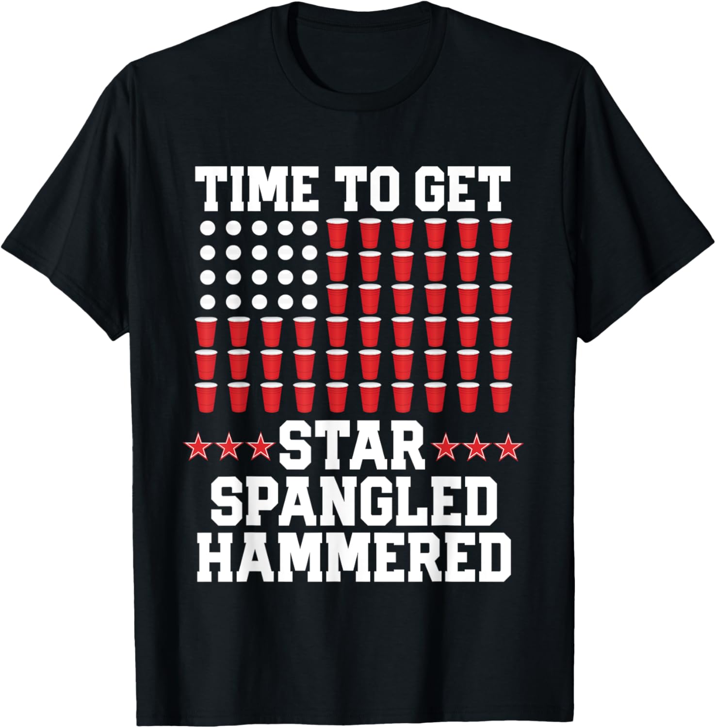 4Th Of July Gift Beer Pong American Flag Drinking