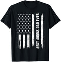 Best Bonus Dad Ever Usa Flag Adoptive Father Stepdad Daddy