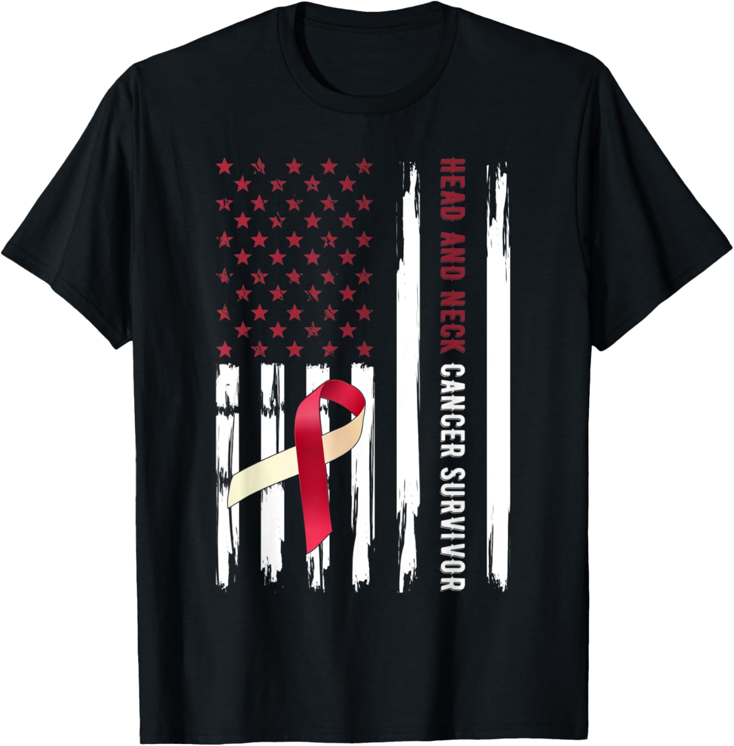 American Flag Head And Neck Cancer Survivor