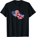 Usa United Kingdom Heart Country Flag American British
