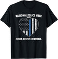 National Police Week 2025 Vintage Blue Line American Flag