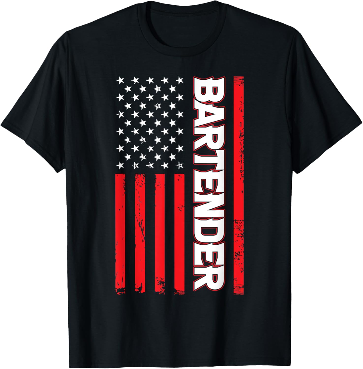 Bartender Usa American Flag Patriotic