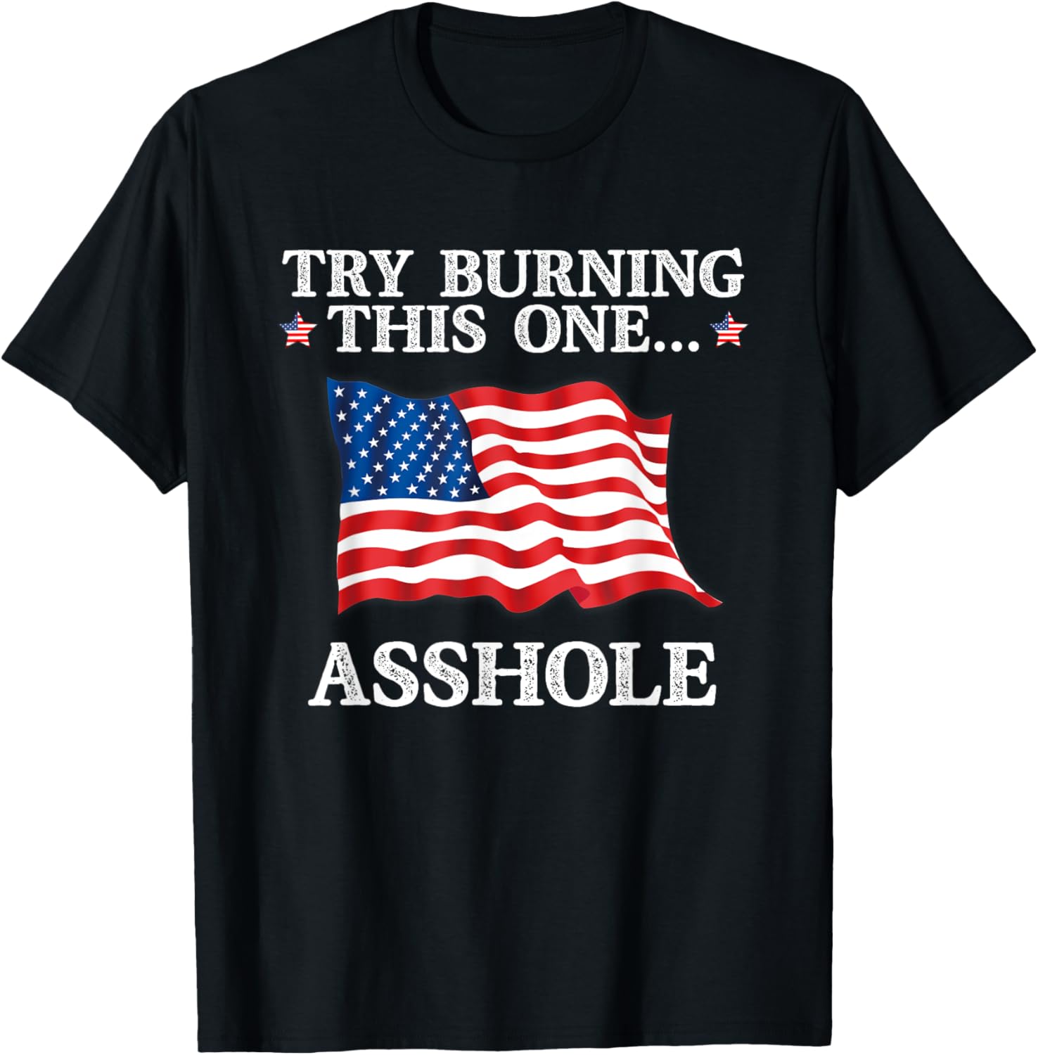 Try Burning This One Asshole American Flag