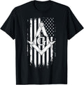 Masonic American Flag Square And Compass Freemason