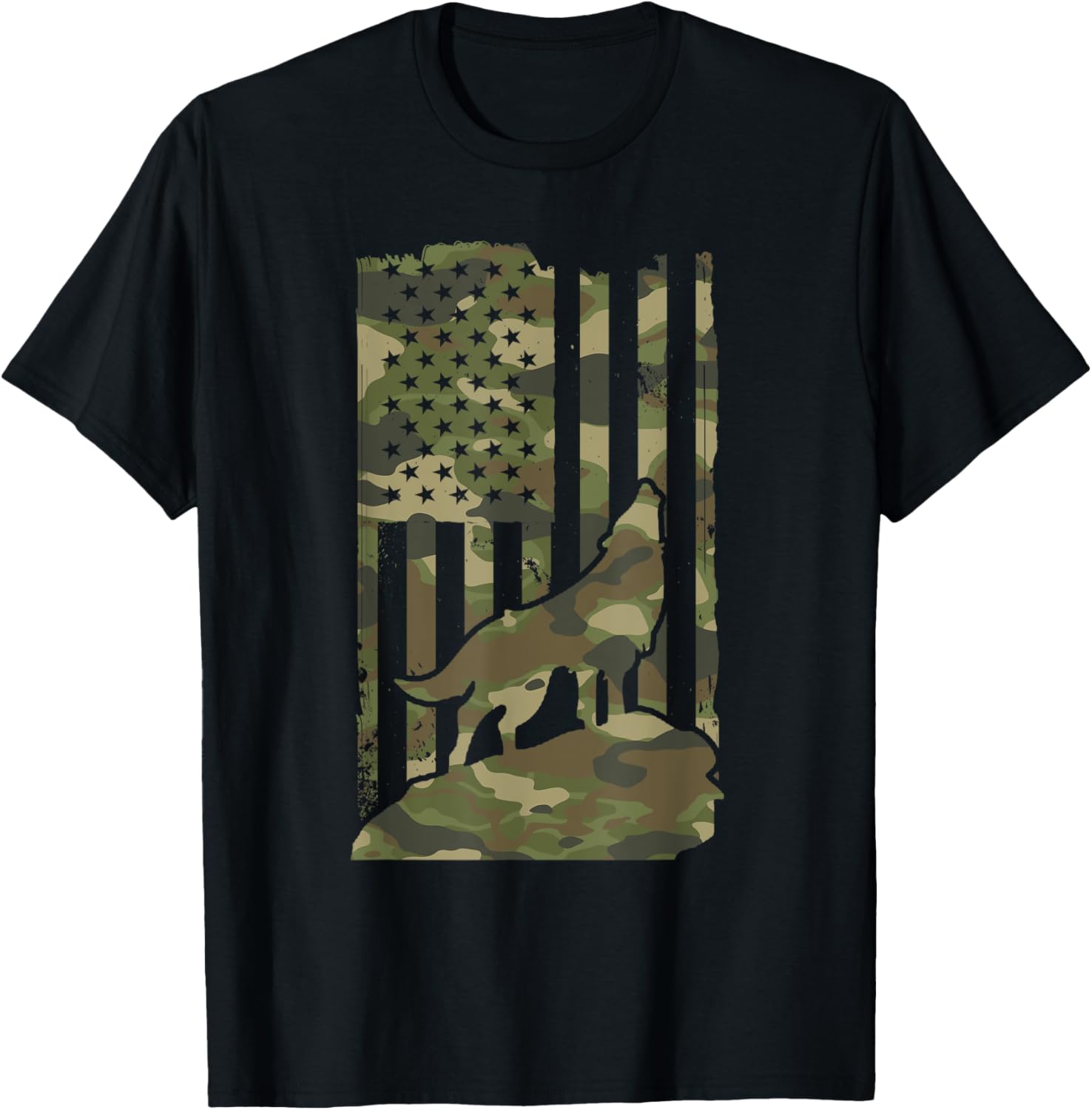 Wolf Graphic Design Wolf Usa Flag 4Th July