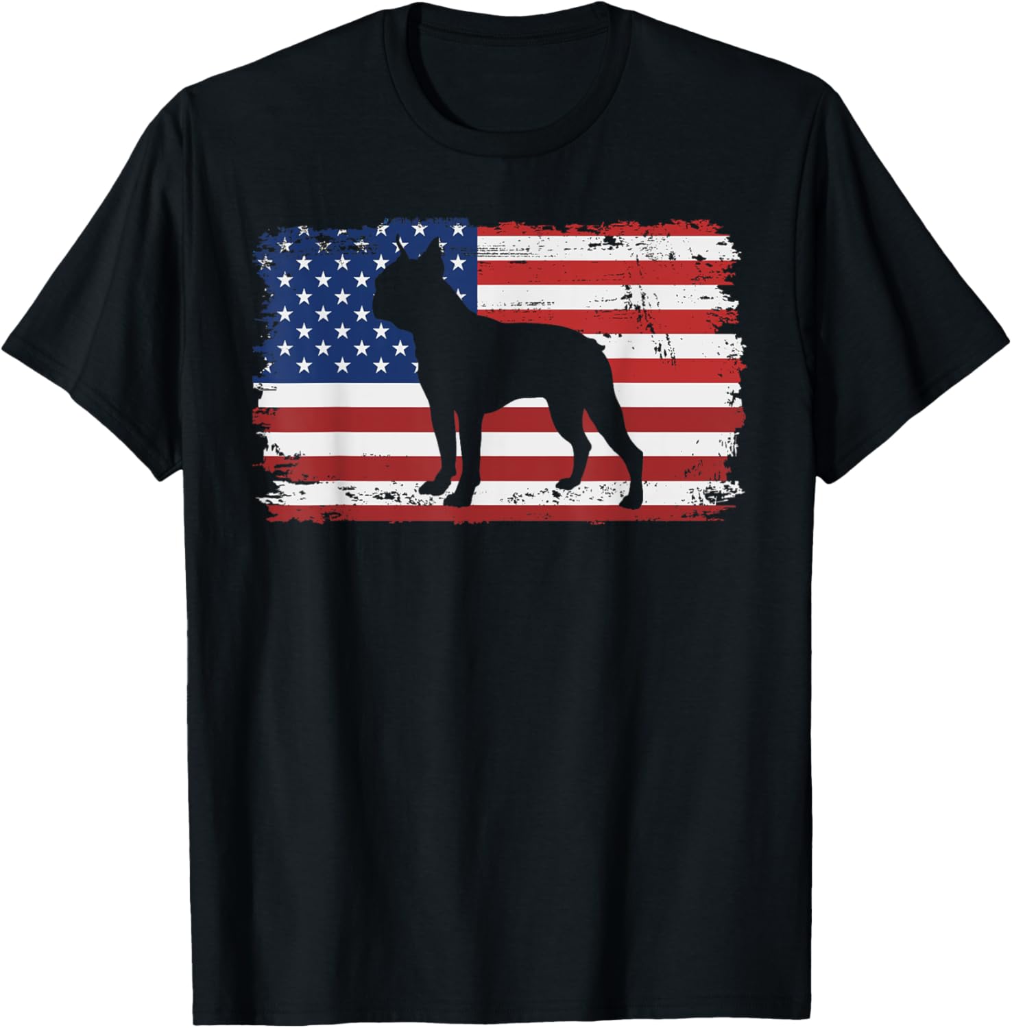 Boston Terrier Dog American Flag Usa Patriotic 4Th Of July