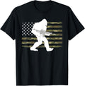 Bigfoot Gun Owner Camo Us American Flag Sasquatch Ar15 Rifle