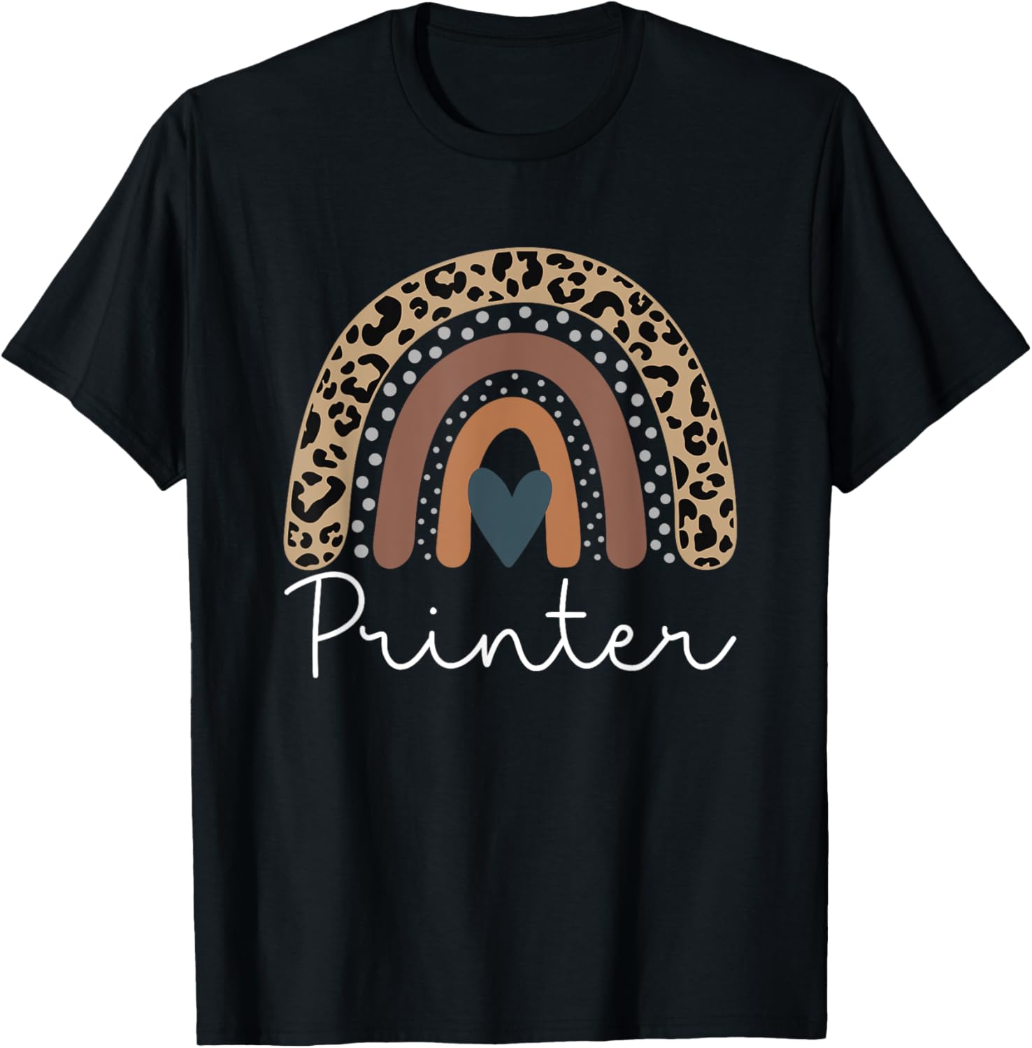 Printer Cute Leopard Boho Rainbow Team Printer Squad
