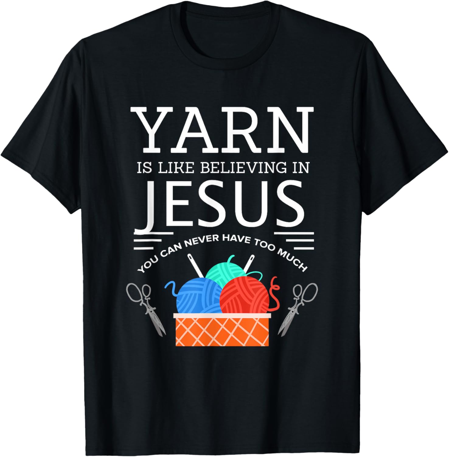 Sewing Jesus Shirt Quilting Yarn Needle Christian T-Shirt