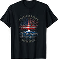 American Grown Greek Roots Usa Greece Flag Heritage Tree