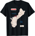 Guam Map With Major Cities Main Roads Rivers Lakes Usa