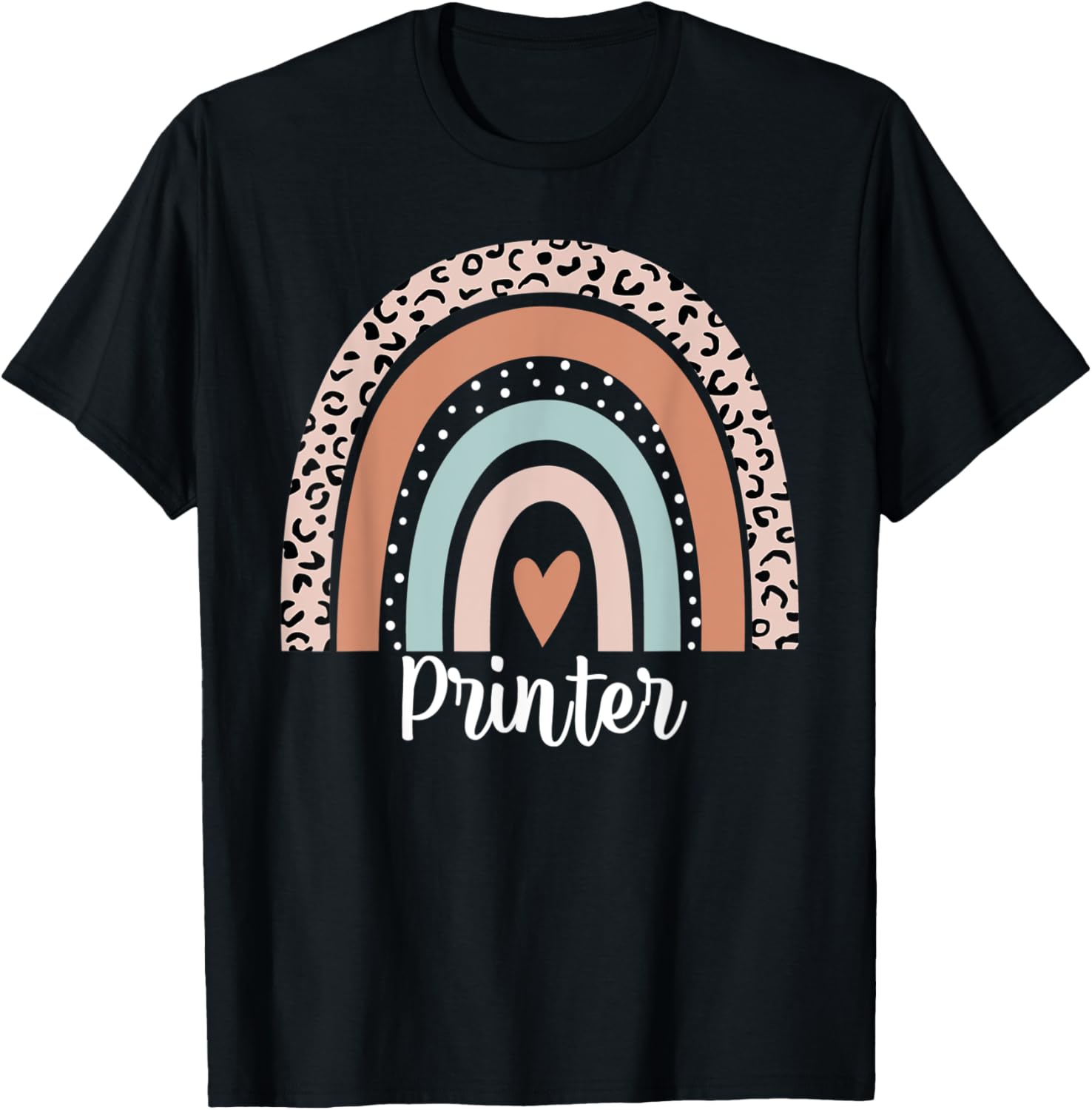 Printer Rainbow Leopard Funny Printer Appreciation