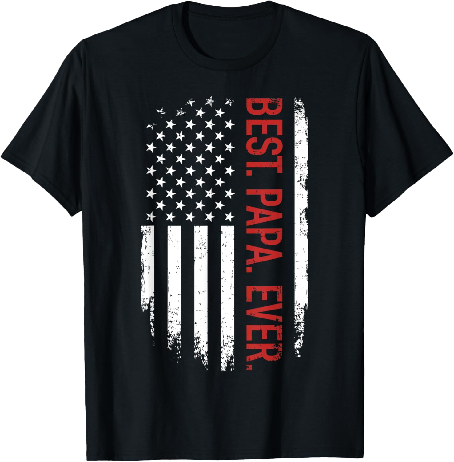 Best Papa Ever With Us American Flag For Fathers Day