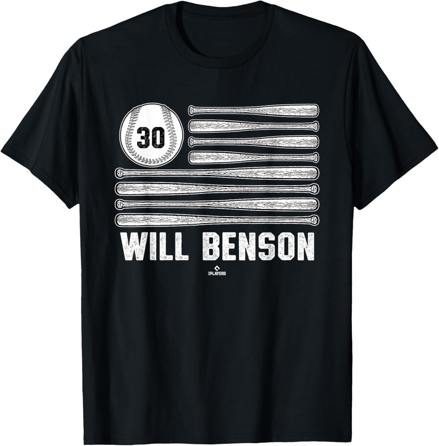 Baseball American Flag Will Benson Cincinnati Baseball Mlbpa