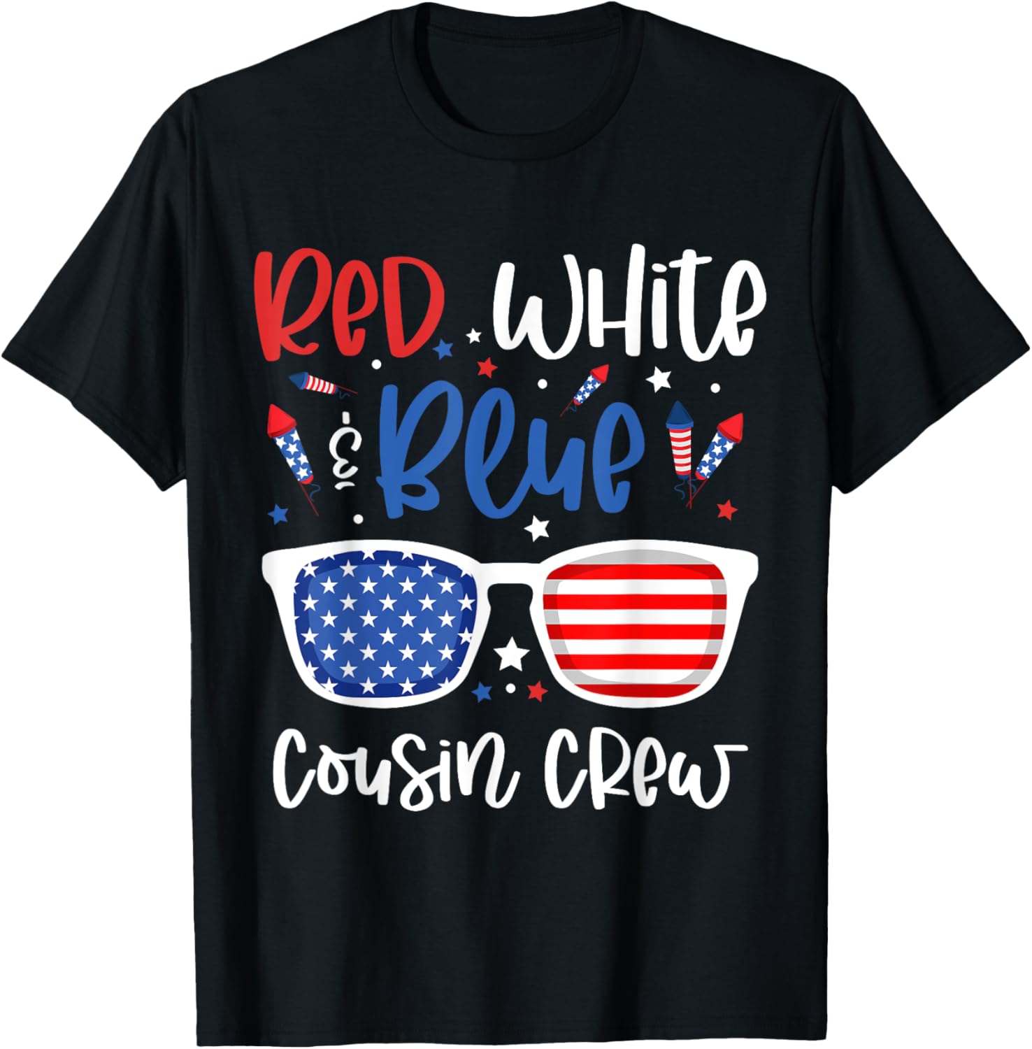Red White Blue Cousin Crew 4Th Of July Kids Usa Sunglasses