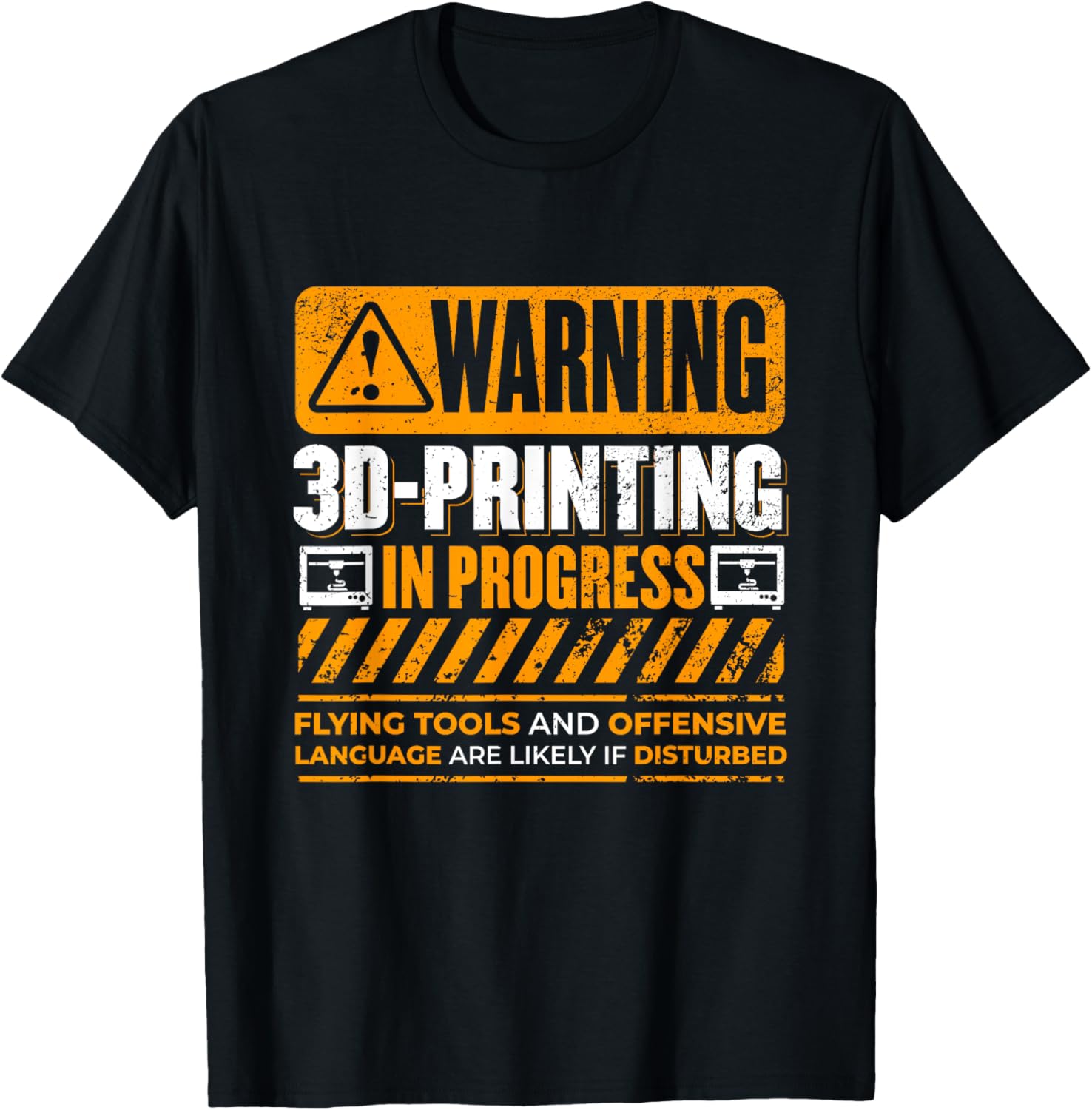 Warning 3D Printing In Progress U2013 Funny Tech