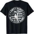 Lineman American Flag My Hands May Be Dirty My Money Clean