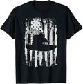 Retro Retro Usa Airboat Boat Captain T Shirt Mens Unisex Classic Fit Black Solid Crew Neck Short Sleeve T Shirt Small