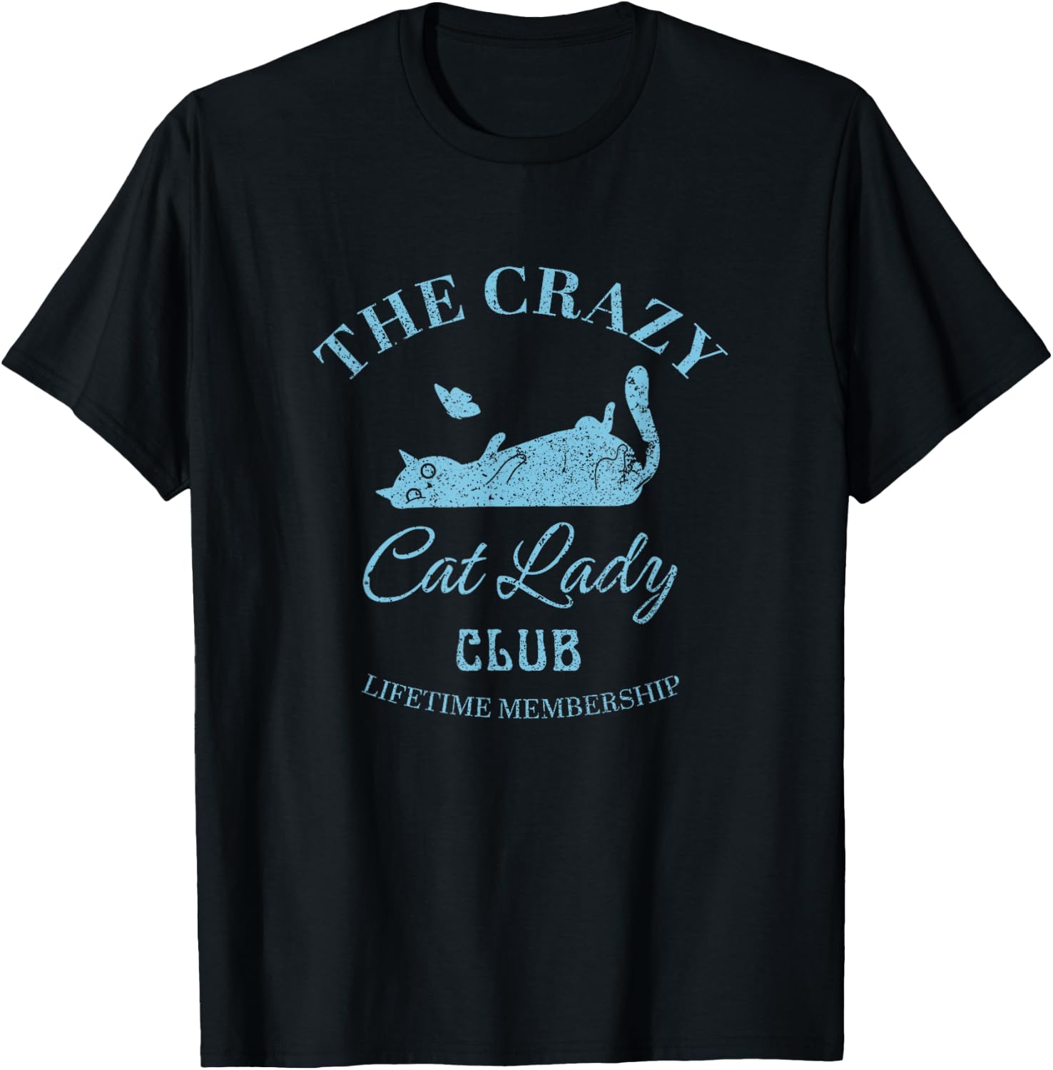 Crazy Cat Lady Club Distressed Shirt 69