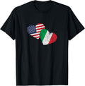 Usa Italy Heart Country Flag American Italian