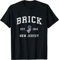 Brick New Jersey Nj Vintage American Flag Sports Design