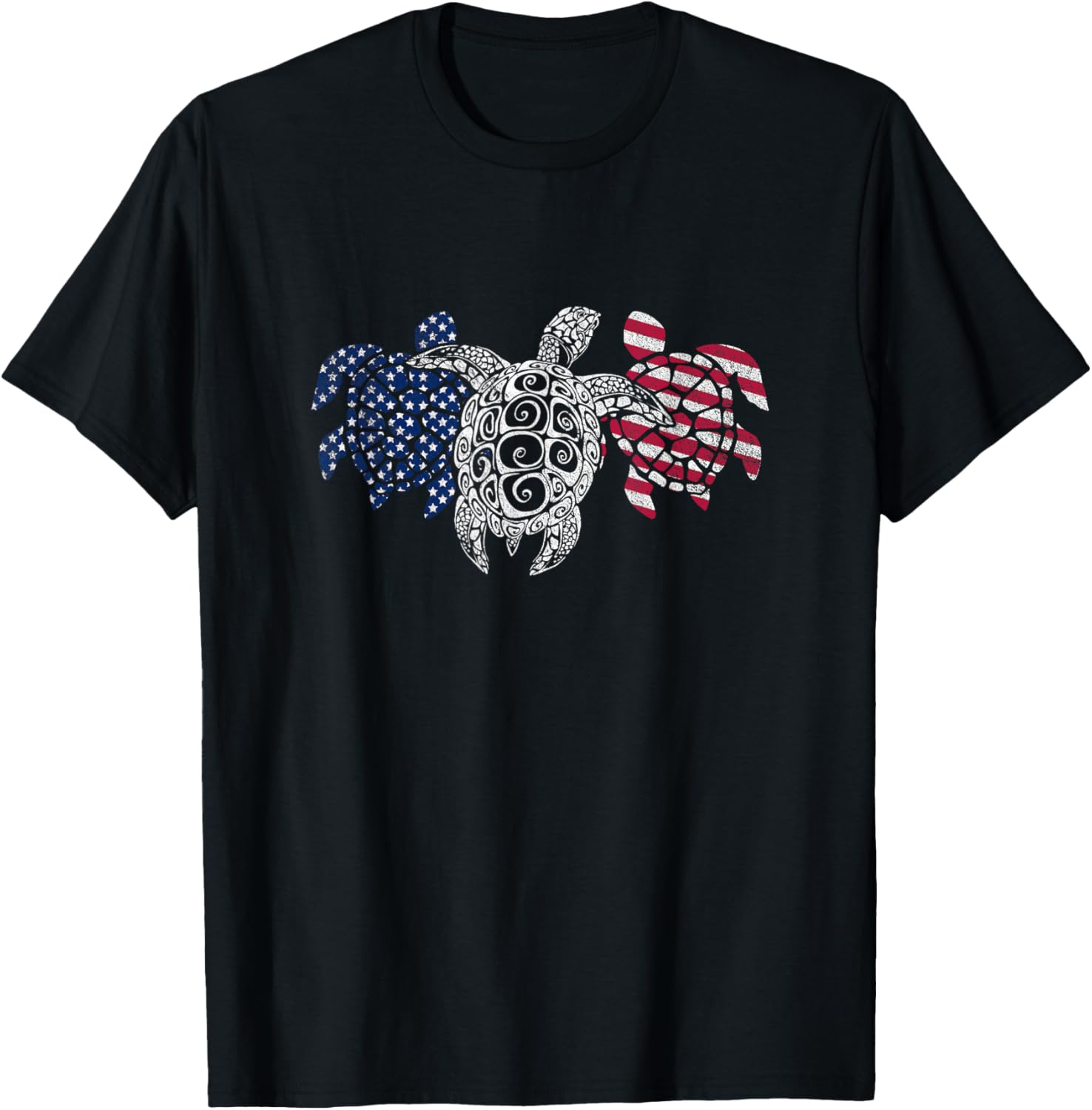 Turtle 4Th Of July American Usa Flag Patriot Turtle Novelty