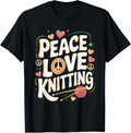 Peace Love Knitting Retro Yarn Design