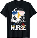 Patriotic Eagle Tee 4Th Of July Usa American Flag Nurse 2023