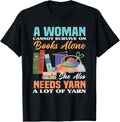 Woman Survives On Books Yarn Knitting